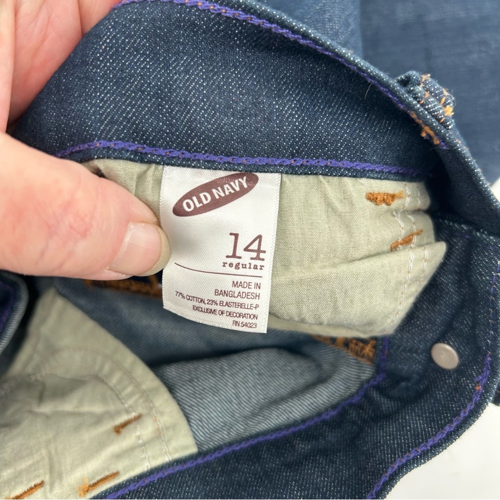 Old Navy The Diva Bootcut Jeans Women's 14R Dark Wash Mid Rise Stretch‎ Denim - Picture 7 of 13